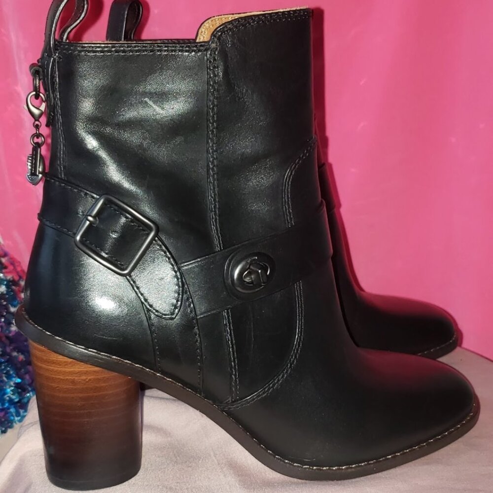 Coach Moto Bootie Heel